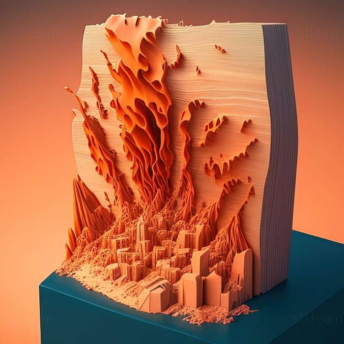 3D модель Игра Горизонты городов Стихийные бедствия (STL)